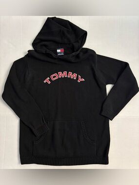 Tommy Hilfiger women’s hooded sweater black size small